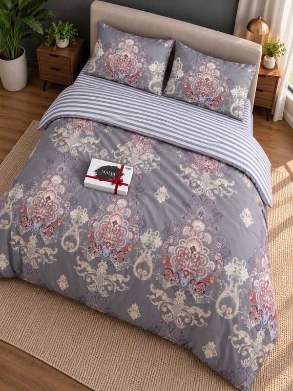 Bedding Set Gold calico Azalia, Queen, 50*70, Gold Calico