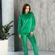 Velour pajamas suit - green, S
