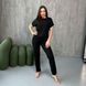 Knitted pajamas "mustang" - black, S
