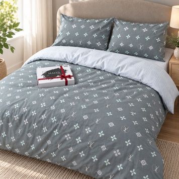 Bedding Set Gold calico Talimira, Single, 50*70, Gold Calico