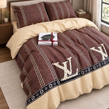 Bedding Set Gold calico Beliora, Single, 50*70, Gold Calico