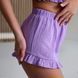 Pajamas-three-piece muslin - lilac, XL