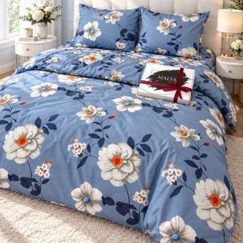 Bedding Set Gold calico Fiora, Single, 50*70, Gold Calico