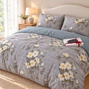 Bedding Set Gold calico Mironia, Single, 50*70, Gold Calico