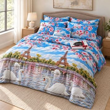 Bedding Set Polycotton Viromani, Single, 50*70, Polycotton