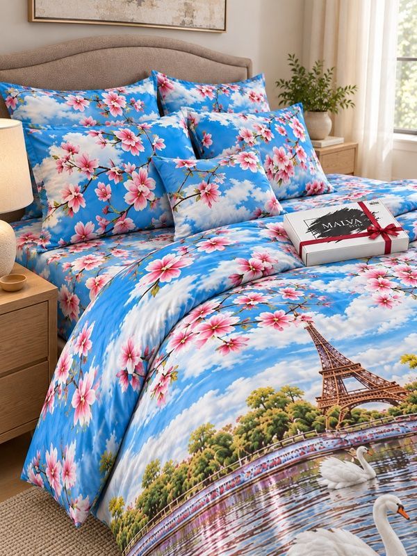 Bedding Set Polycotton Viromani, Single, 50*70, Polycotton