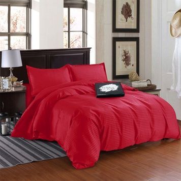 Atlas satin bedding set Hot rose hop, Twin 50*70