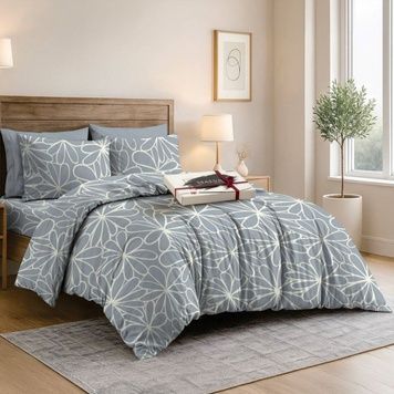 Bedding Set Gold calico Sevirella, Queen, 50*70, Gold Calico