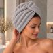 Bath set smooth microfiber - light gray