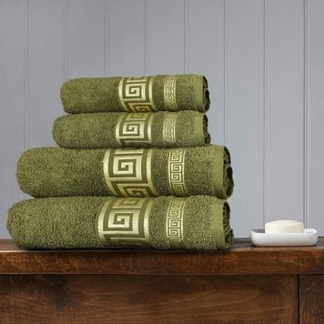 Sunshine towel set - pistachio, 1 bath + 1 face