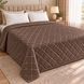 Suede throw "erme" - chocolate, 220*240