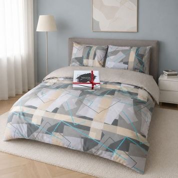 Bedding Set Gold calico Liverina, Single, 50*70, Gold Calico