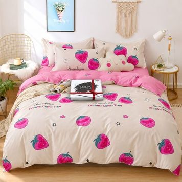 Bedding Set Gold calico Isnela, Single, 50*70, Gold Calico