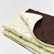 Microfiber blanket duet - chocolate/cream, 175*215