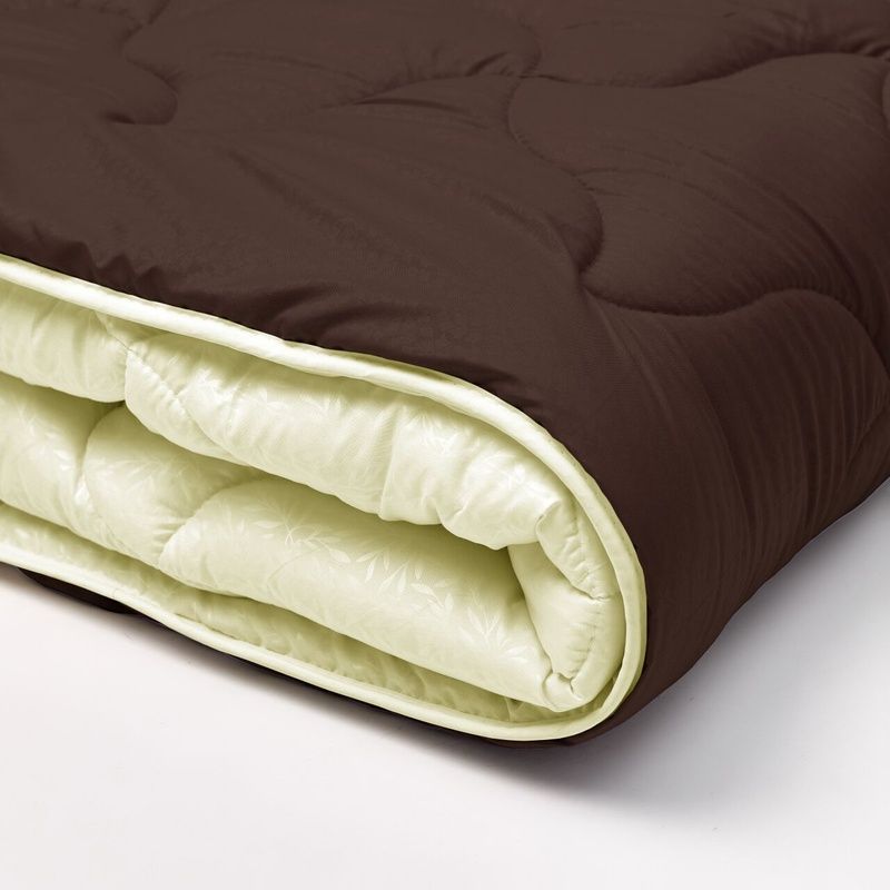 Microfiber blanket duet - chocolate/cream, 175*215