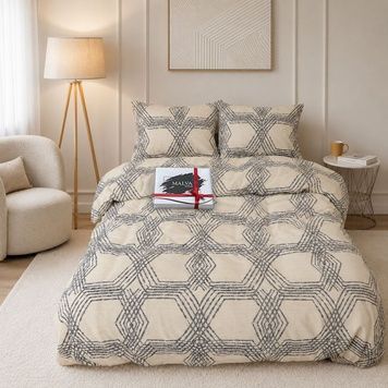 Bedding Set Gold calico Vitarini, Single, 50*70, Gold Calico