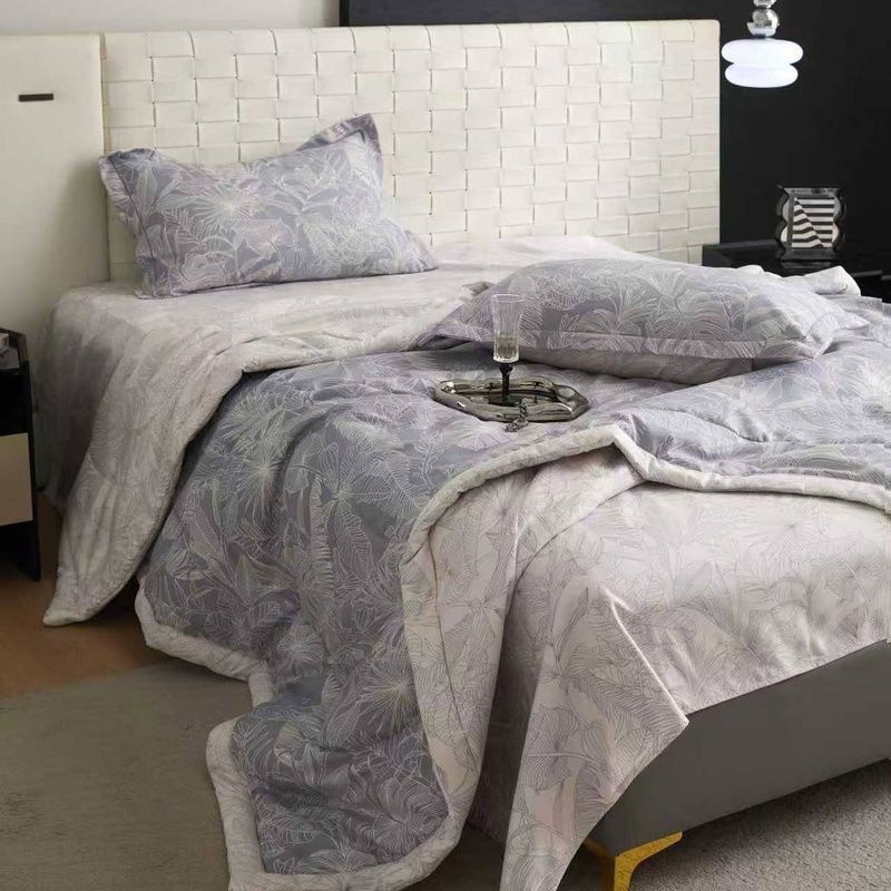 Satin Viscose bedding set Morning cloud, Queen 50*70