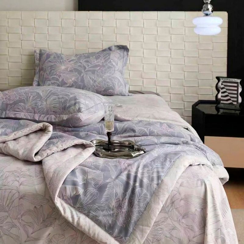 Satin Viscose bedding set Morning cloud, Queen 50*70