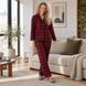 Women's flannel pajamas - red check, L