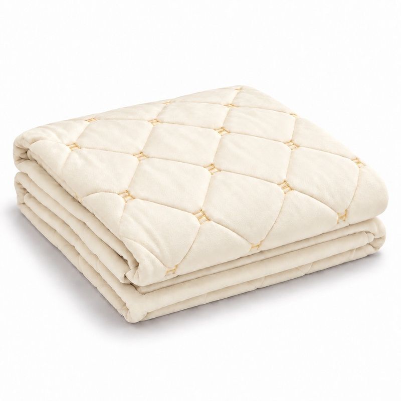 Suede throw "erme" - milk, 220*240